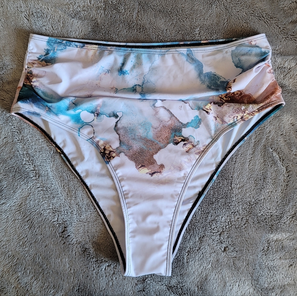 MARBLE Bikini Bottom, Size XL